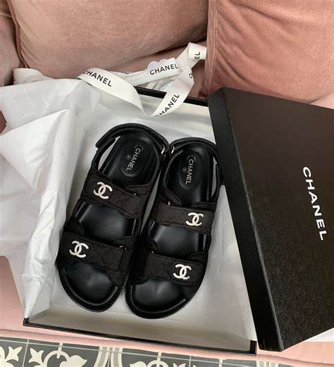 chanel sandalen weiss|Chanel sandals real real.